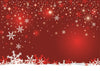 Red Background snowflake Christmas backdrop - whosedrop