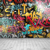 Graffiti wall backdrop vintage background-cheap vinyl backdrop fabric background photography