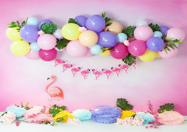 Shop Spring background cake smash backdrops flamingo - whosedrop