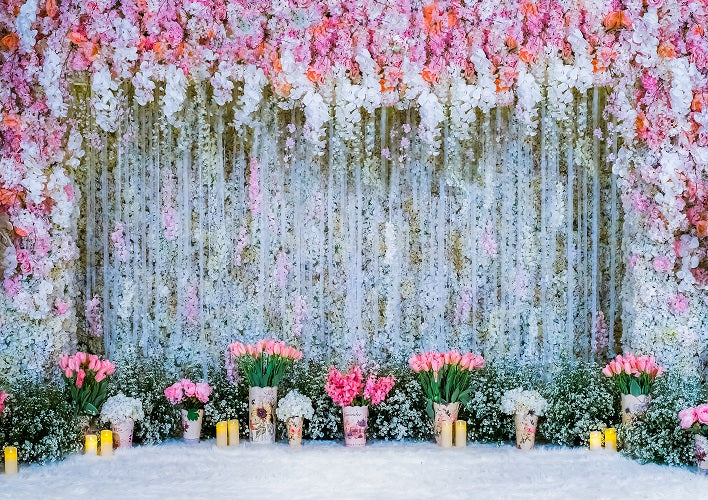 wedding flowers background blue