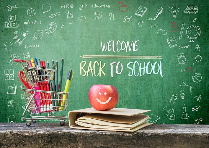 Back to School Theme Workshop Chalkboard Photo Shoot Backdrop D845 –  Dbackdrop