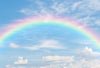 White cloud rainbow backdrop children/newborn-cheap vinyl backdrop fabric background photography